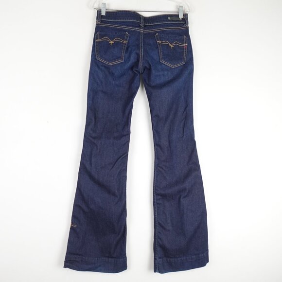 REPLAY Flare Bell Bottom Jeans Women's 28x34 Low Rise Stretch Denim - Picture 2 of 13